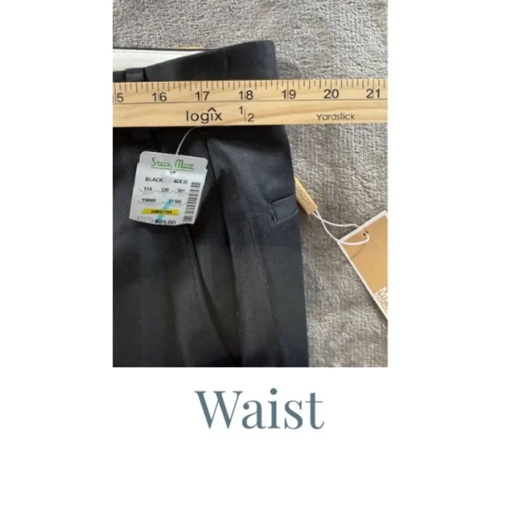 Men's Dress Pants 40x30 Michael Kors Black NWT Office Career